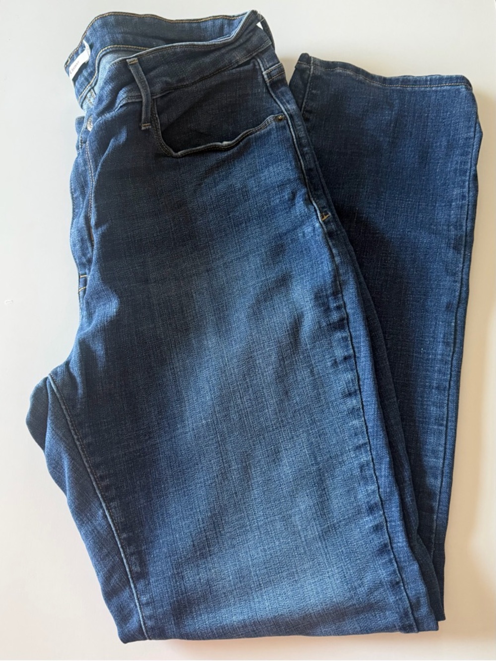 Classic Women's Dark Blue Straight Jeans